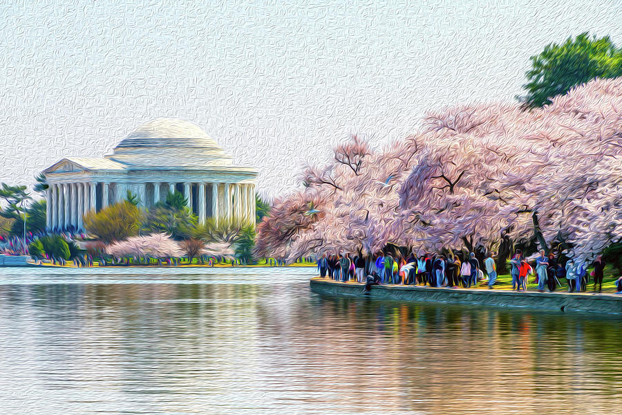 Cherry Blossoms Oil Rendering by SR Green Cherry Blossoms Oil Rendering by SR Green
