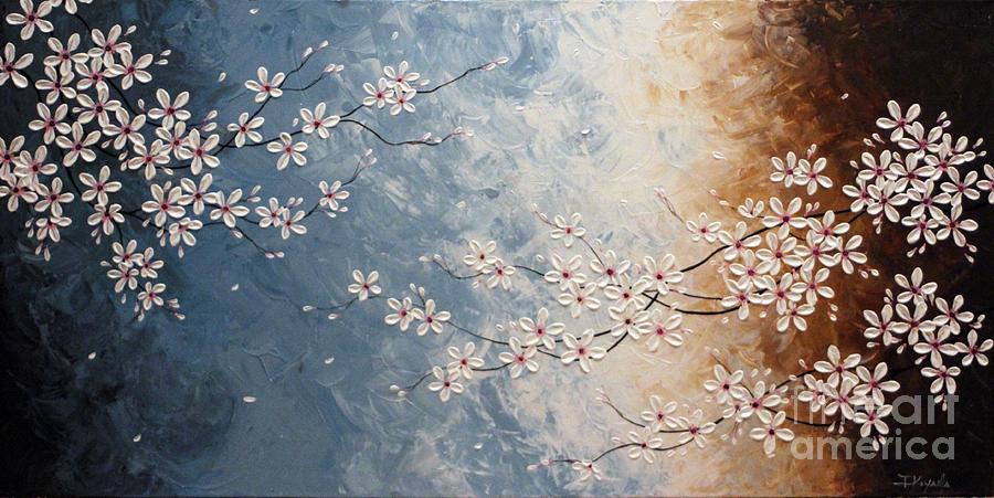 Abstract Painting - Cherry Blossoms series#5 by Tomoko Koyama