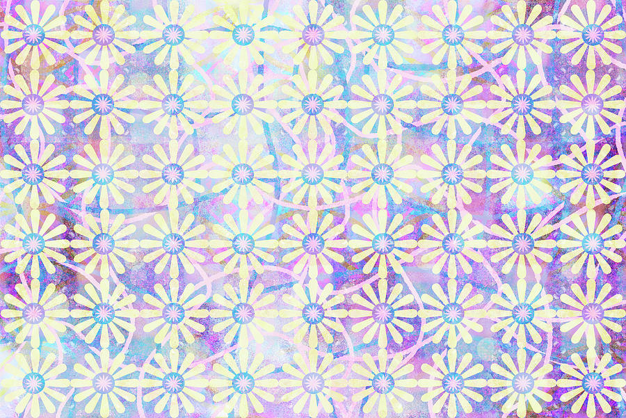 Pattern Mixed Media - Cherry Blu Pattern 02 by Lightboxjournal
