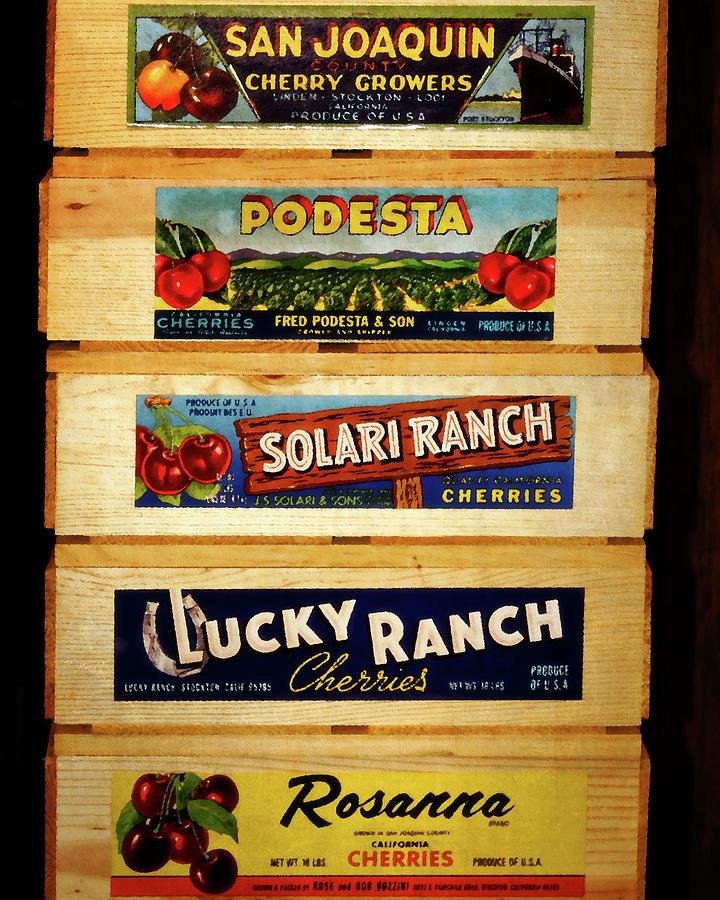 Cherry Crates Photograph by Timothy Bulone