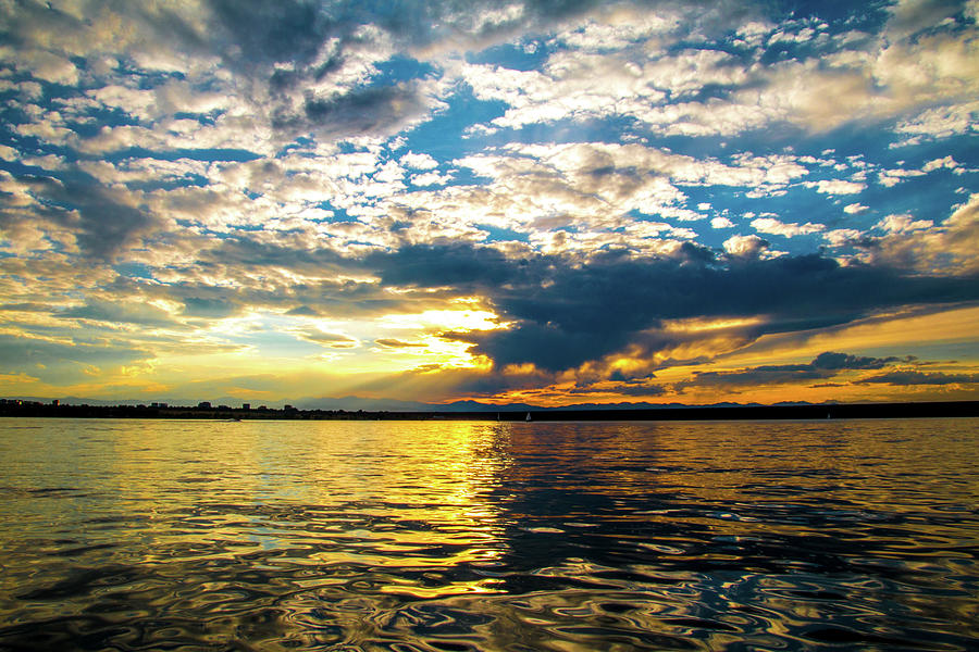 Cherry Creek Sunset Reflection 3 Photograph By Shari Pederson 