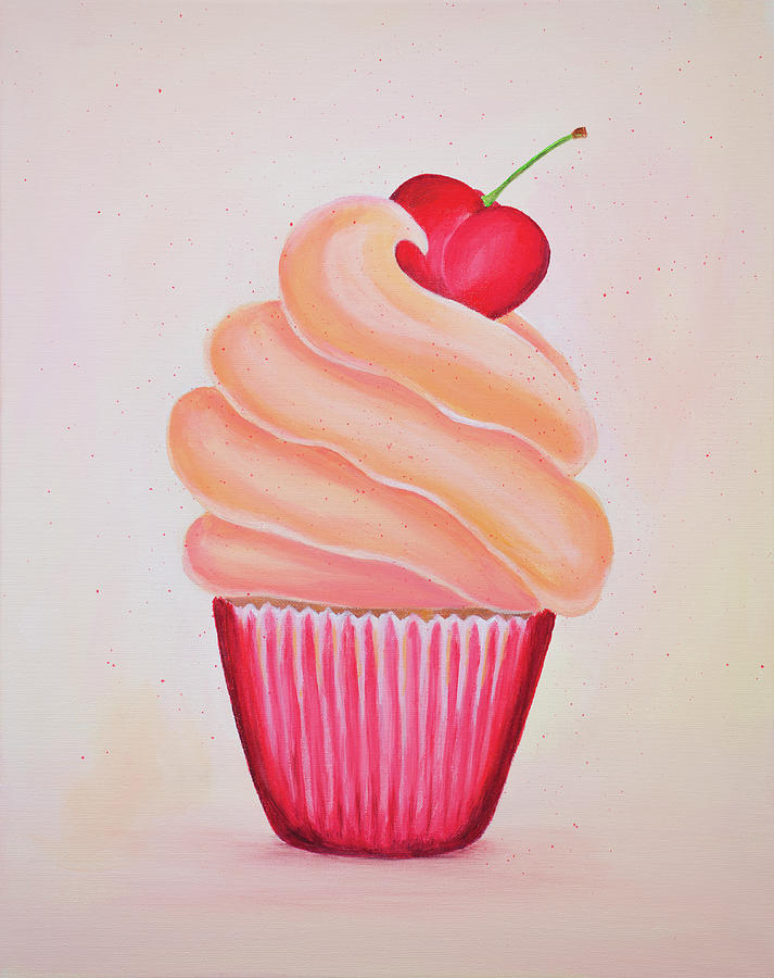 Cherry Kisses Painting by Iryna Goodall