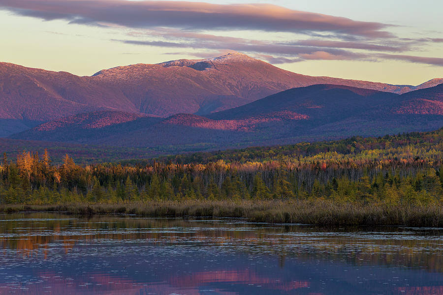 Cherry Pond Autumn Sunset Photograph by White Mountain Images