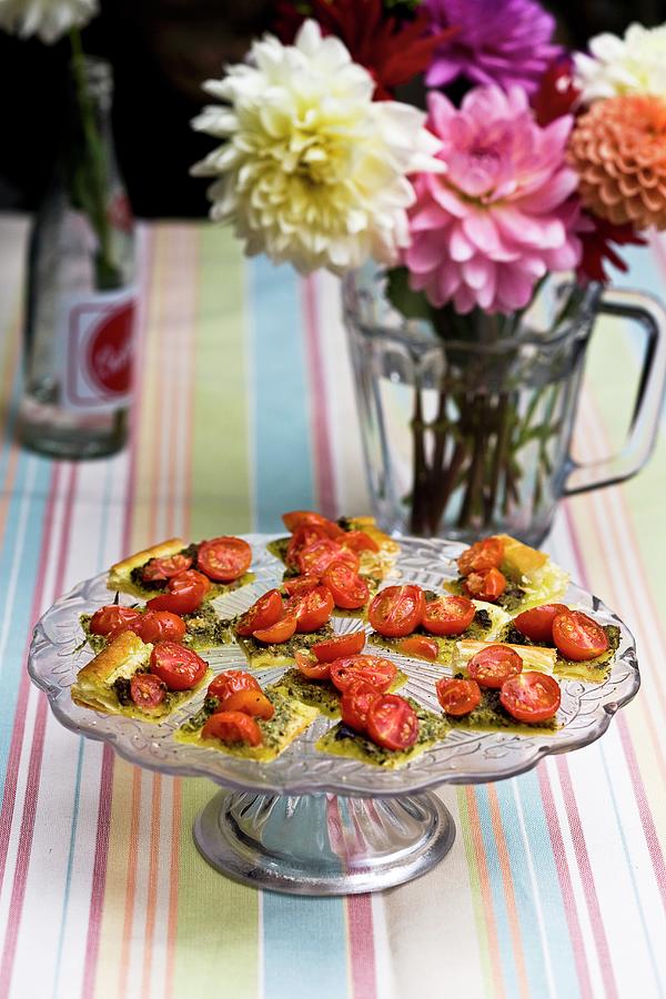 Cherry Tomato Tarts For A Summer Party Photograph by Great Stock!