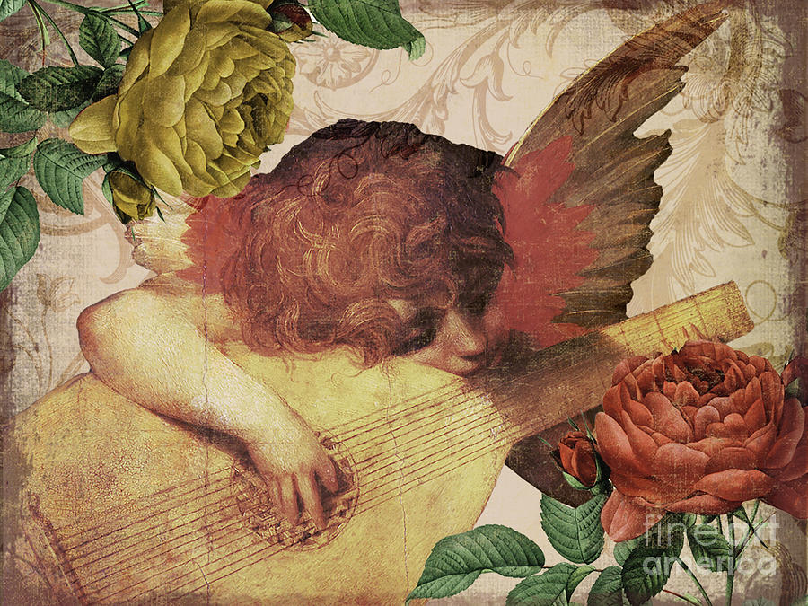 Angels Painting - Cherubs II by Mindy Sommers