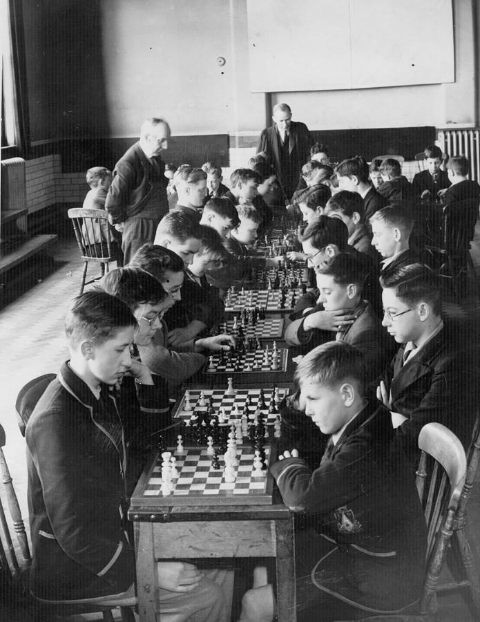 Chess At School Photograph by Fox Photos