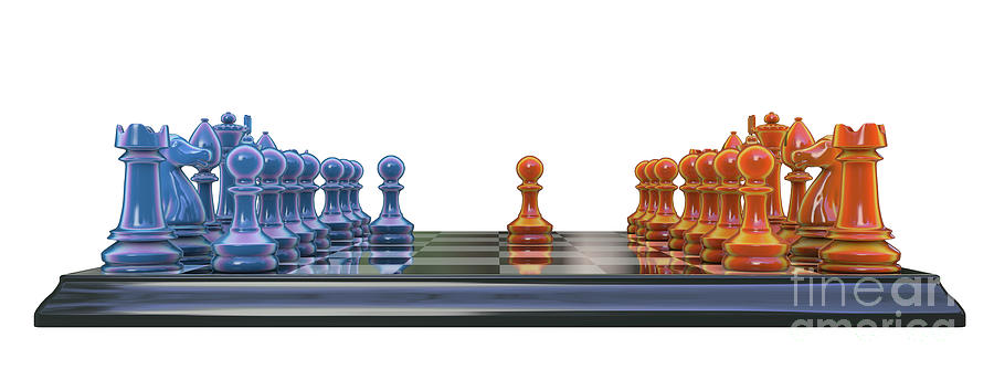 Chess Game Photograph by Science Photo Library