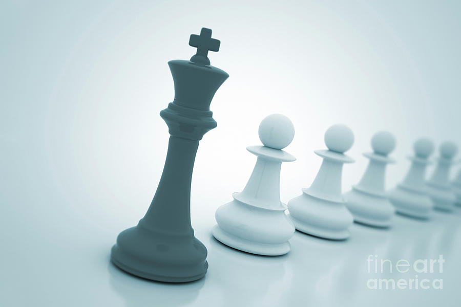Chess King Leadership Concept Photograph by Jesper Klausen/science Photo Library