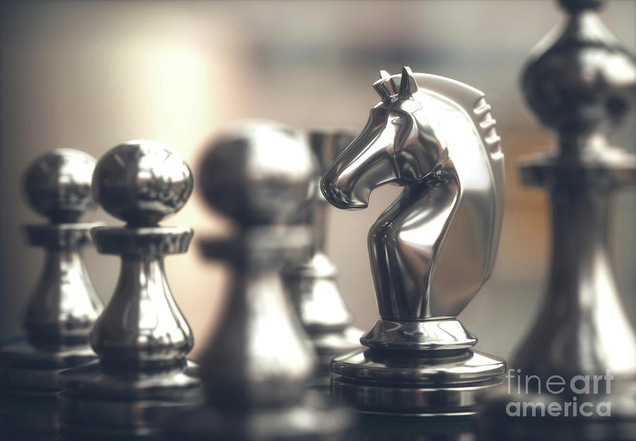 Knight Chess Pieces Poster by Ktsdesign - Fine Art America