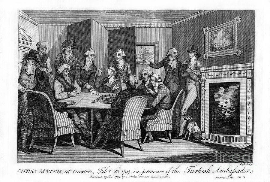 Chess Match, At Parsloes, Febuary 23rd Drawing by Print Collector