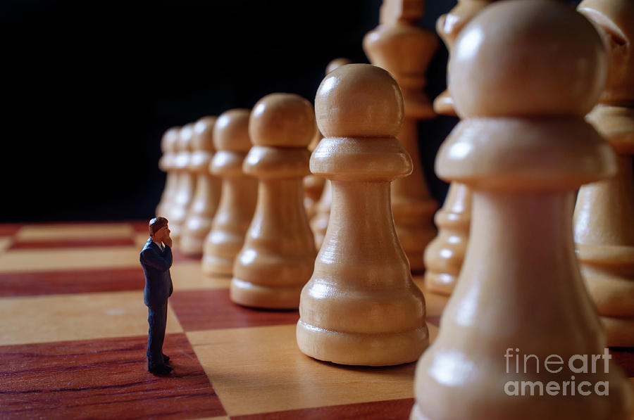 Chess Pieces Businessmen Metaphor Photograph by Ezume Images Pixels