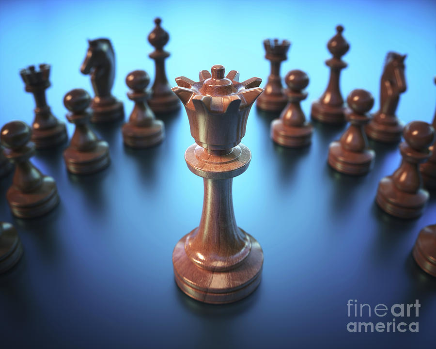 Chess Queen by Ktsdesign/science Photo Library