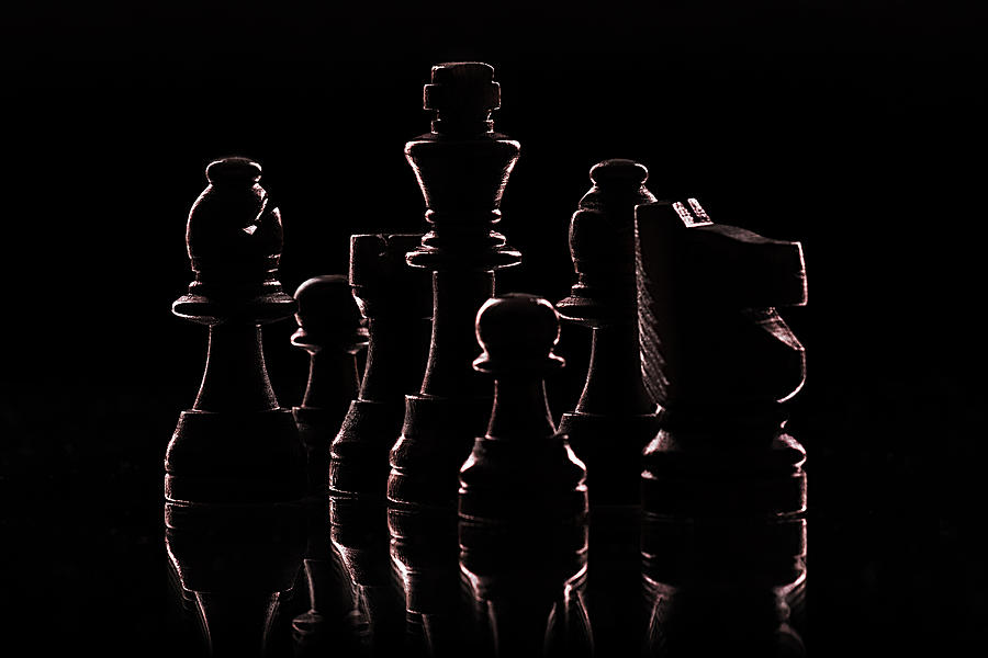 Chess Silhouettes Photograph by Natalie Gabriel