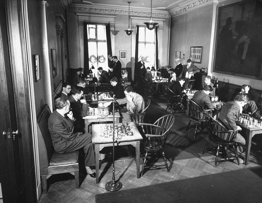 Chess Tournament Photograph by Hansel Mieth Chess Tournament Photograph by Hansel Mieth