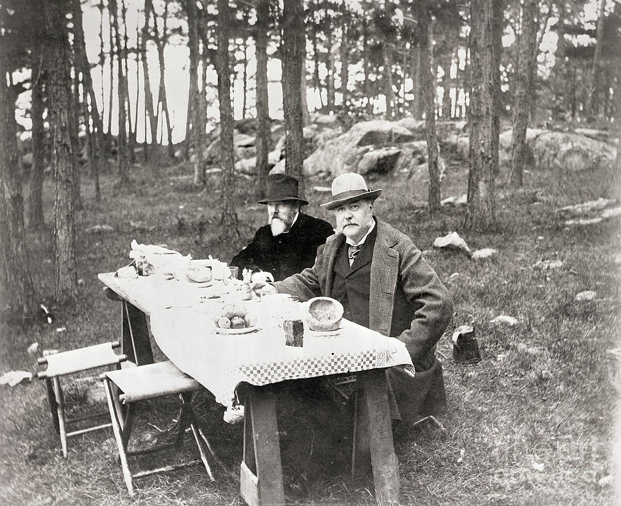 Chester Arthur Lunching At Camp Photograph by Bettmann