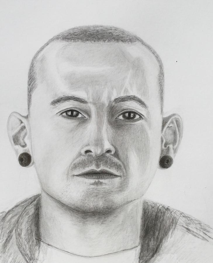 Chester Bennington Drawing by Gina DElia