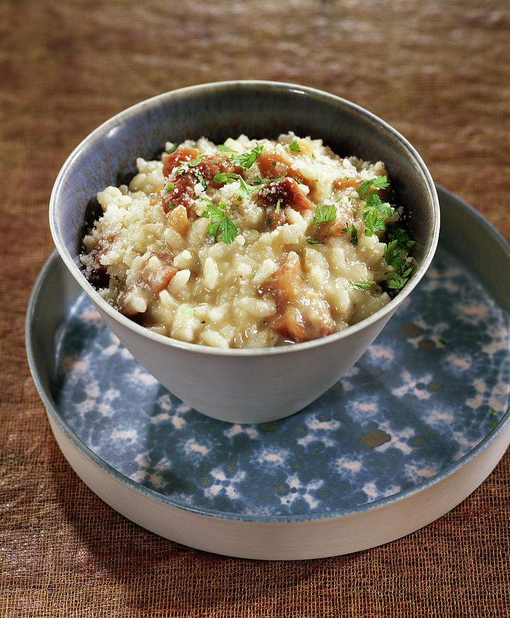 Chestnut And Rooquefort Risotto Photograph by Leser