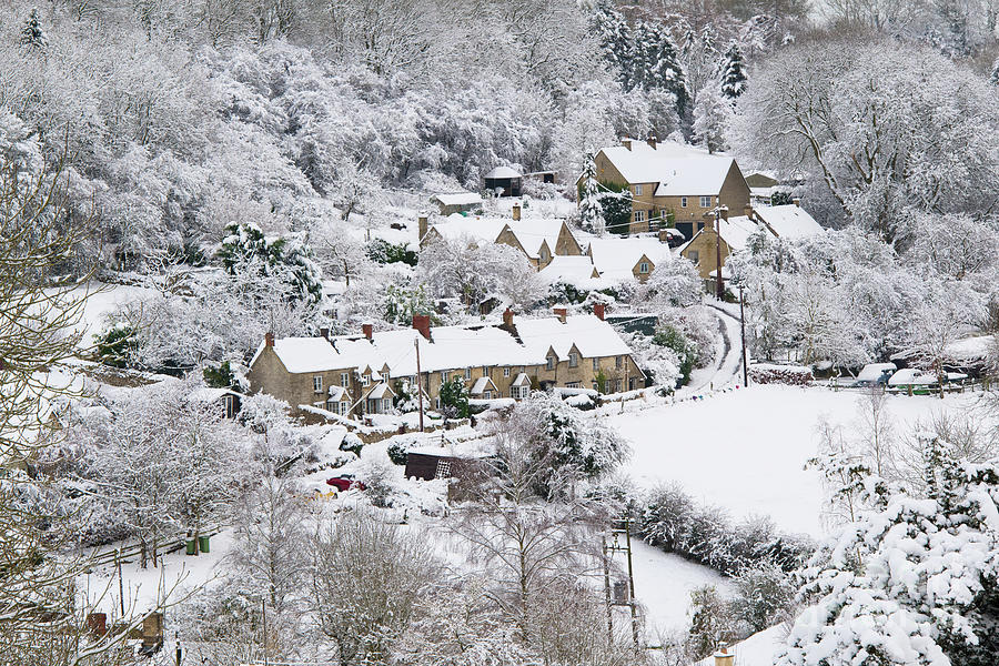 Chedworth in the Snow Cotswolds Photograph by Tim Gainey