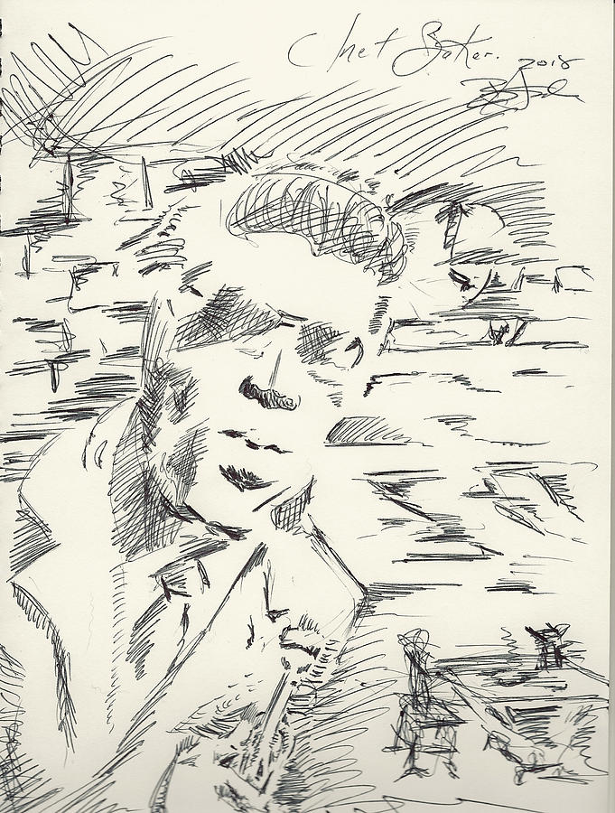 Chet Baker Tribute Image Drawing