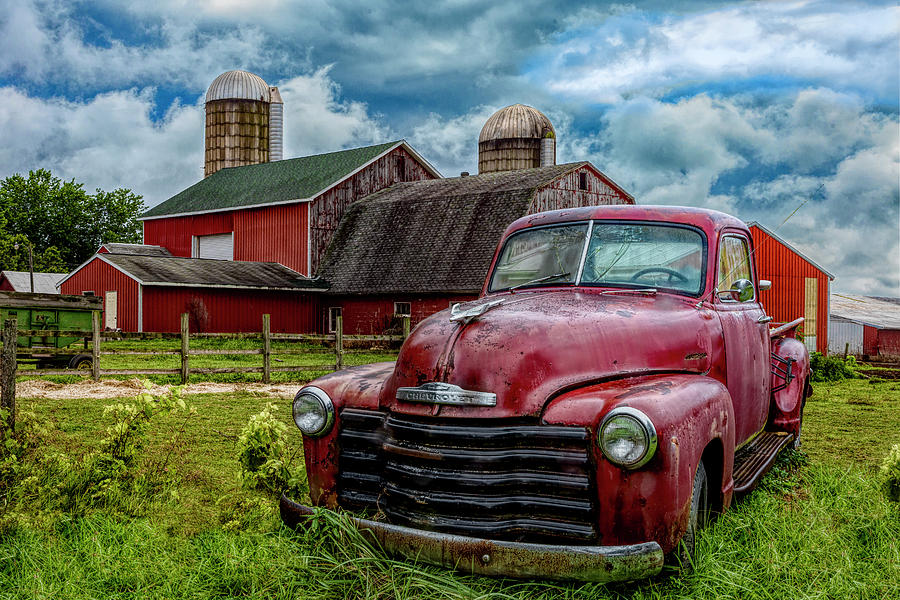 Chevrolet in the Countryside in HDR Photograph by Debra and Dave Vanderlaan