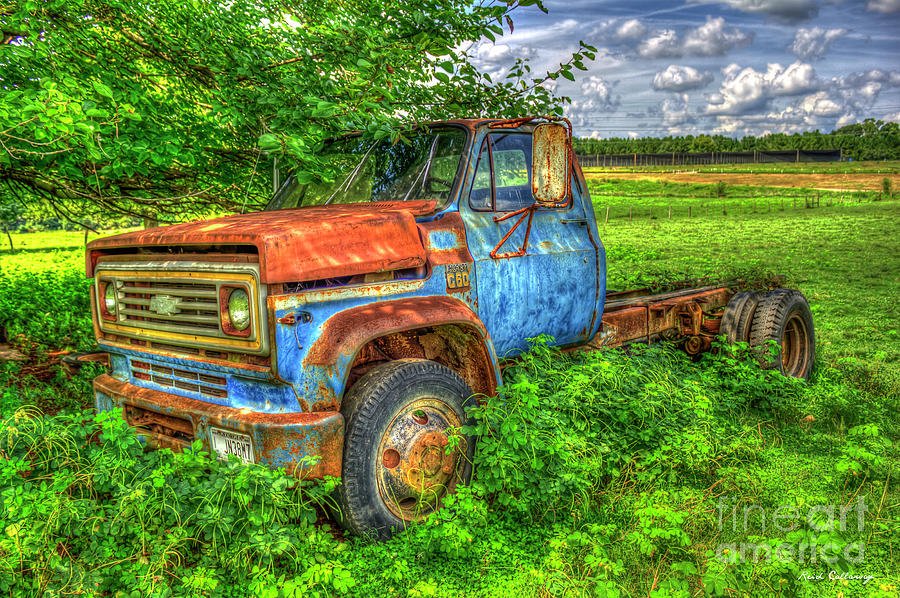1973 Chevy Truck Out to Pasture Old Georgia Truck Art Photograph by Reid Callaway