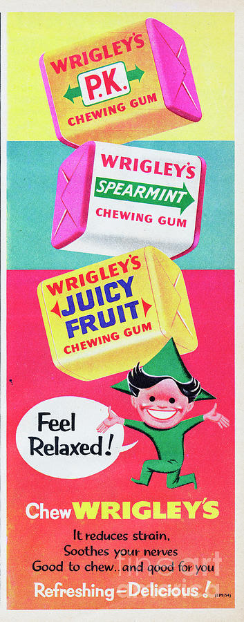 Chew Wrigleys Photograph by Picture Post