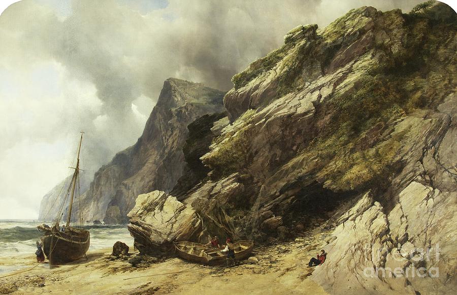 Boat Painting - Cheyne Beach, Ilfracombe, C.1845 by William West