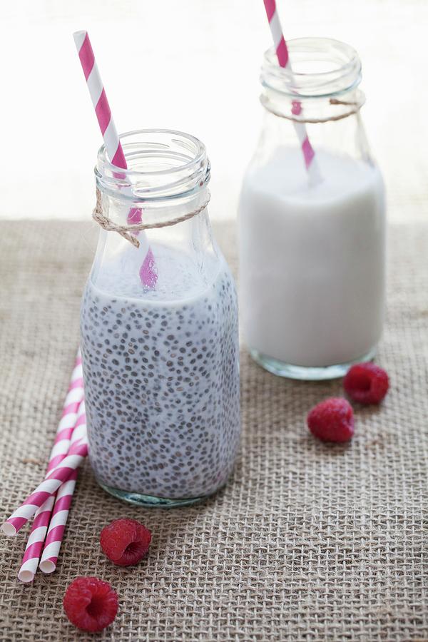 Chia Seeds With Almond Milk Photograph By Margarita Simonova - Fine Art 