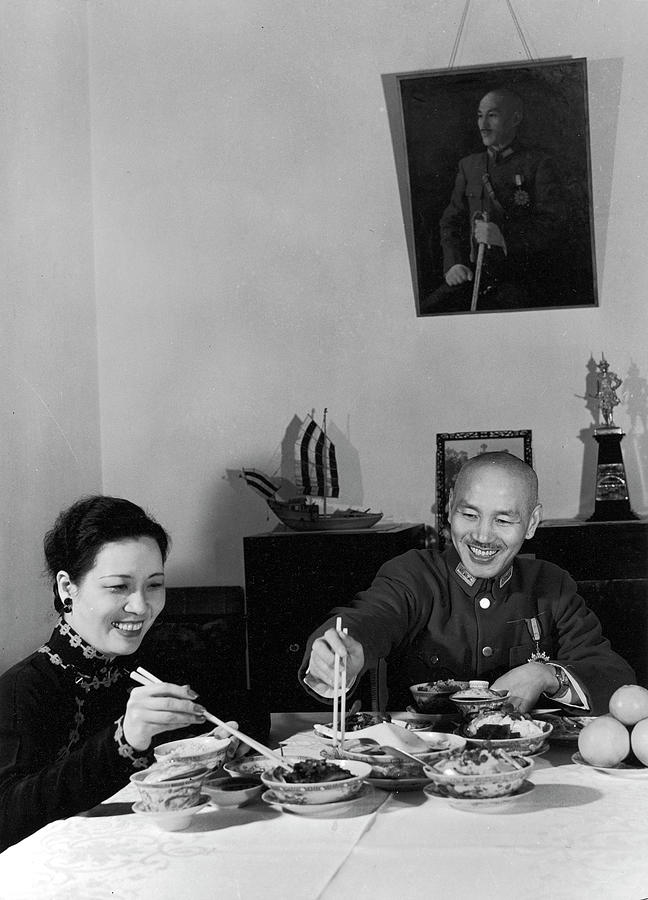 Eating Photograph - Chiang Family by Carl Mydans