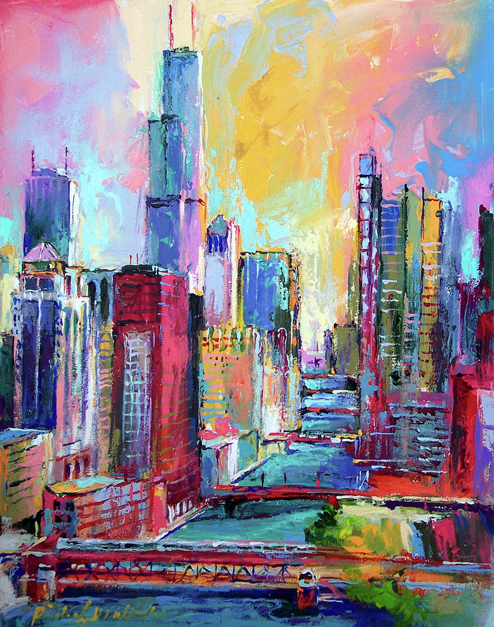 Chicago 3 Painting by Richard Wallich - Fine Art America