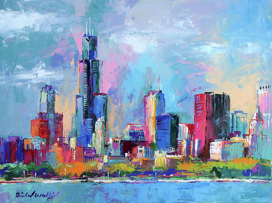 Chicago 5 Painting by Richard Wallich - Fine Art America