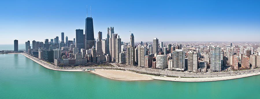Chicago Aerial Panorama Photograph by Sirimo