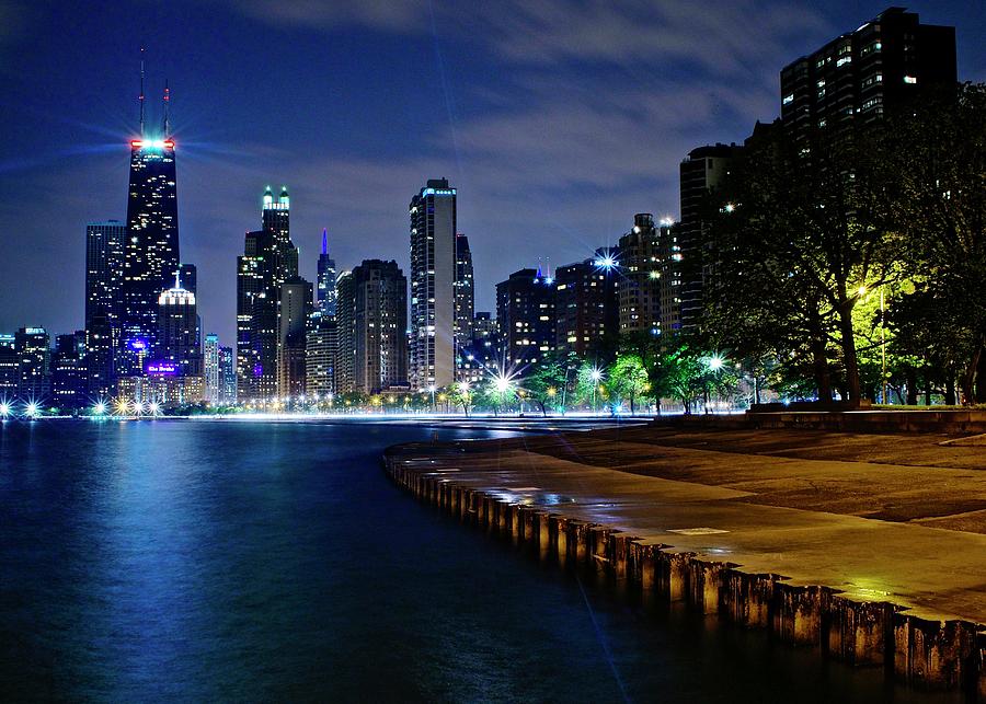 Chicago at Lake Michigan Photograph by Frozen in Time Fine Art Photography