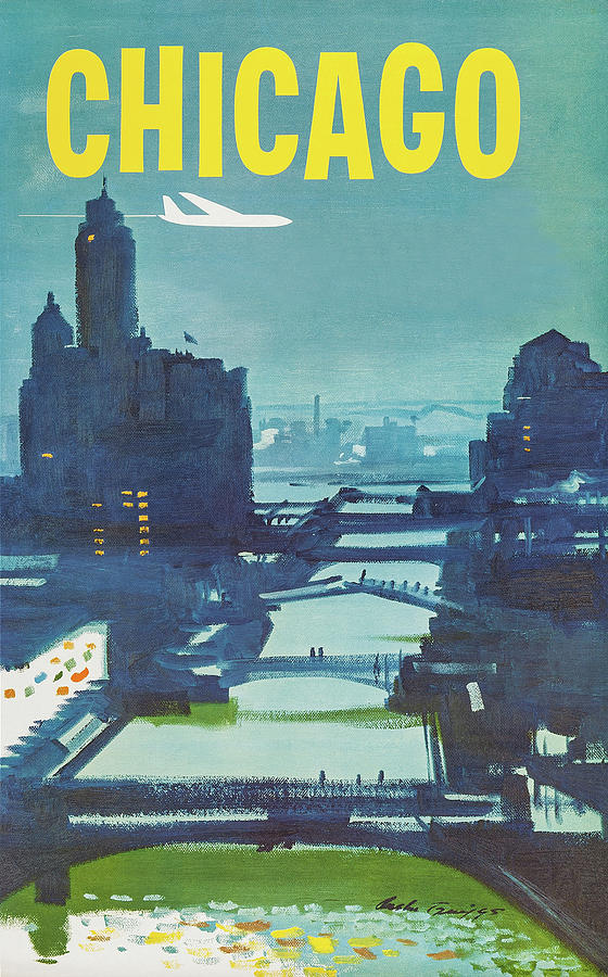 Chicago Painting by Austin Briggs