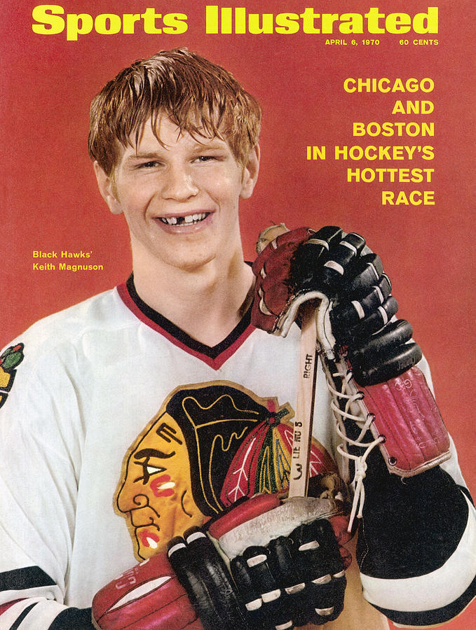 Chicago Blackhawks Keith Magnuson Sports Illustrated Cover Photograph by Sports Illustrated