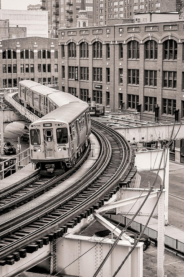 Chicago Brown Line Photograph