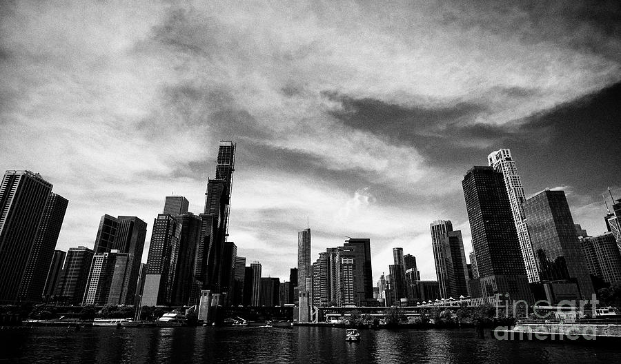 Chicago Photograph - Chicago City Skyline As Lake Michigan Meets The Chicago River Streeterville Chicago Illinois United by Joe Fox Chicago Photograph - Chicago City Skyline As Lake Michigan Meets The Chicago River Streeterville Chicago Illinois United by Joe Fox