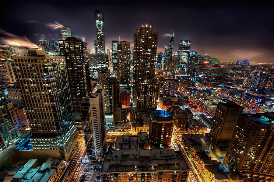 Chicago Cityscape Photograph by Photo Taken By Chad M. Connell