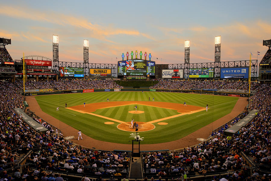 Chicago Cubs V Chicago White Sox Photograph by Ron Vesely Chicago Cubs V Chicago White Sox Photograph by Ron Vesely