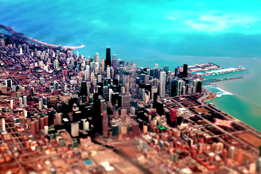 Chicago Downtown Photograph by Photo By Edward Kreis, Dk.i Imaging