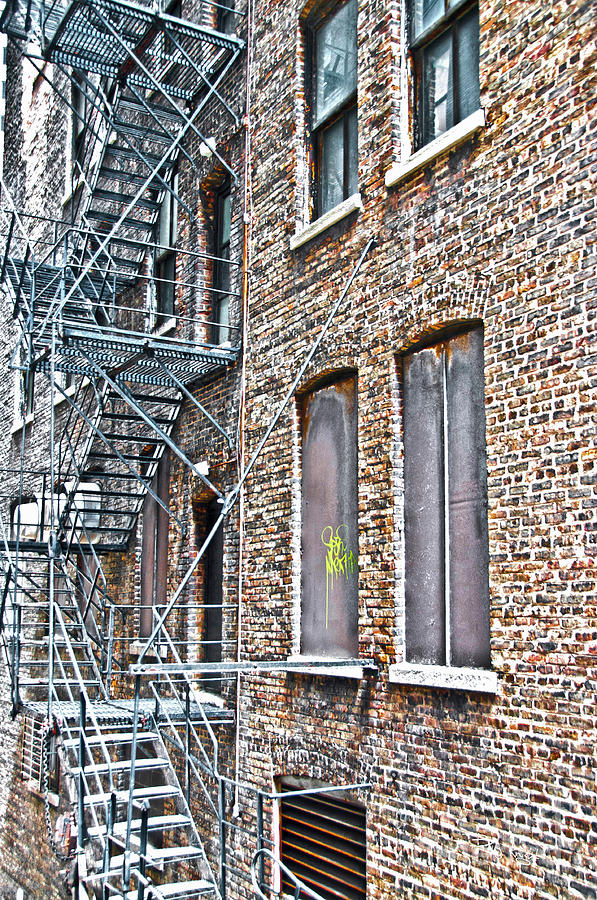 Chicago Fire Escape Photograph by Billy Knight