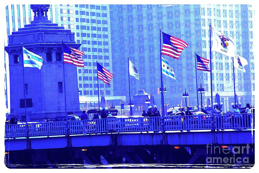 Chicago Flags Photograph by Frank J Casella
