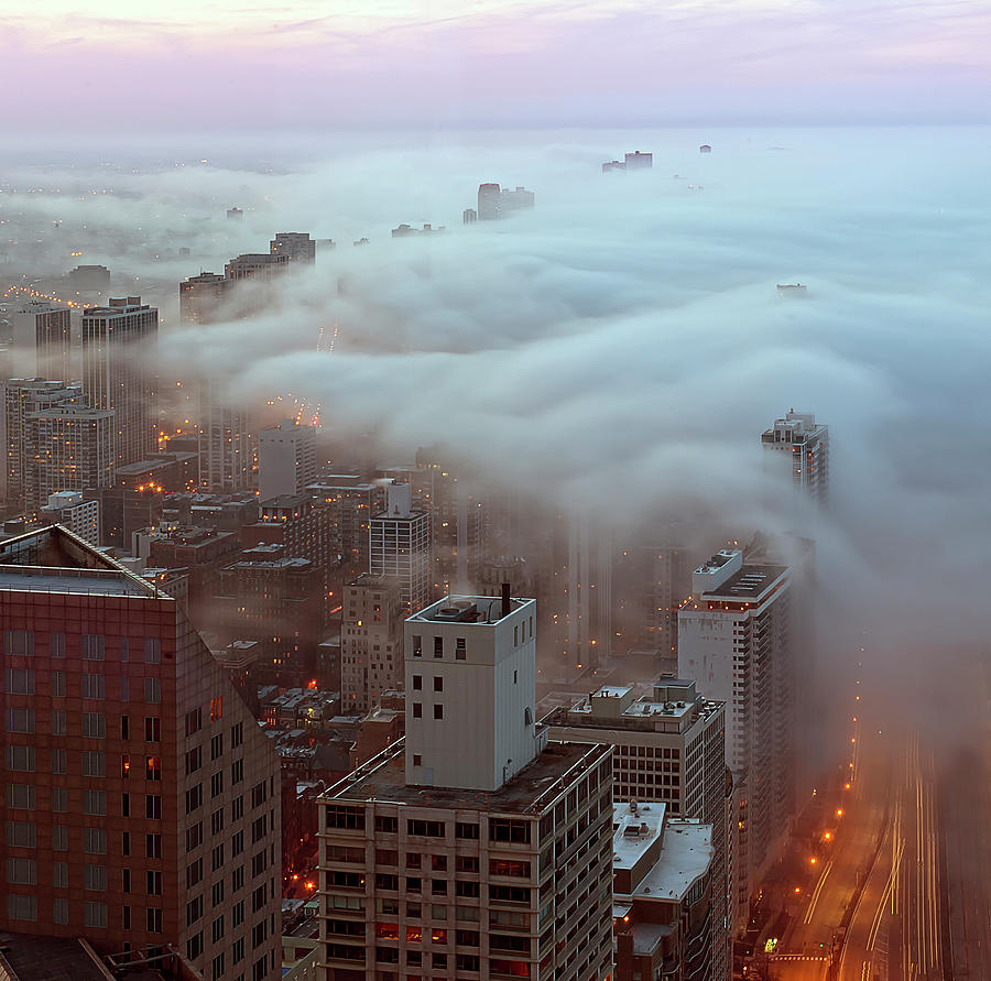 Chicago Fog Photograph by Jnhphoto