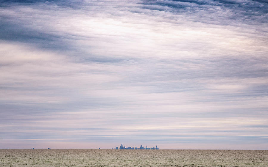 Chicago from Indiana Dunes Photograph by Framing Places