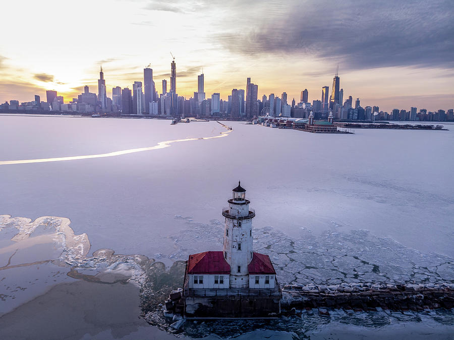 Chicago Harbor Lighthouse Photograph by Bobby K