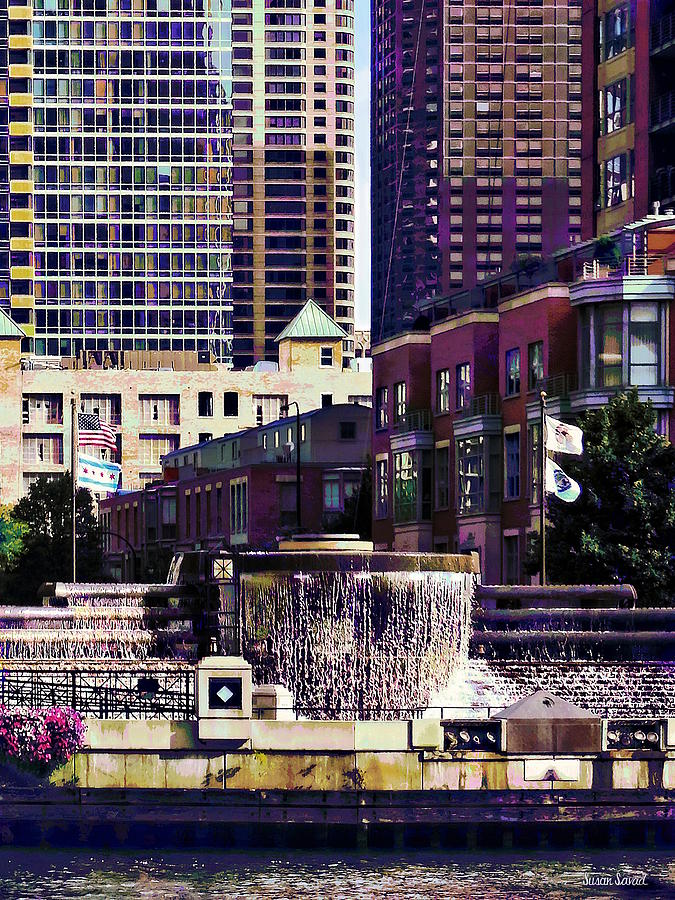 Chicago IL - Centennial Fountain Photograph by Susan Savad