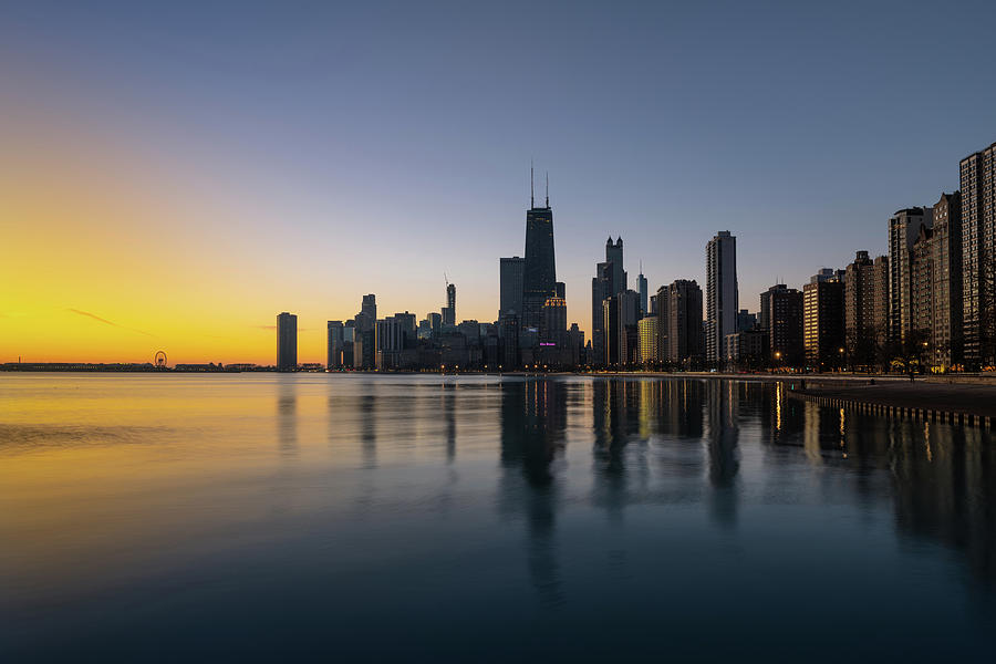 Chicago Lakefront Dawn Photograph