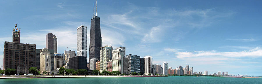 Chicago North Skyline Panorama Photograph by Christopherarndt