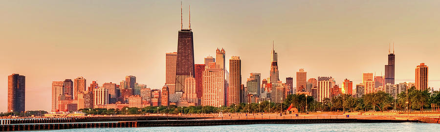 Chicago Skyline At Sunrise Photograph by Ratul Maiti