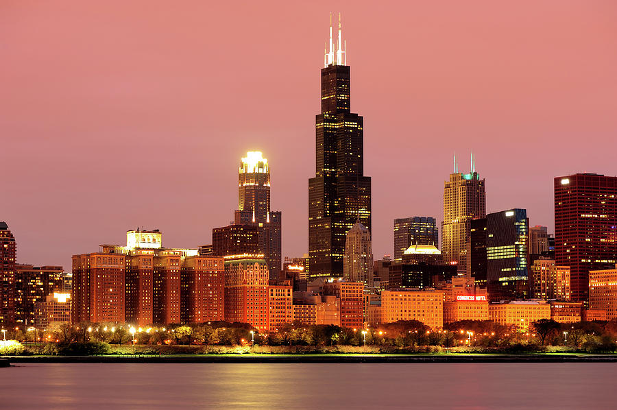 Chicago Skyline Photograph by By Saravanansuri